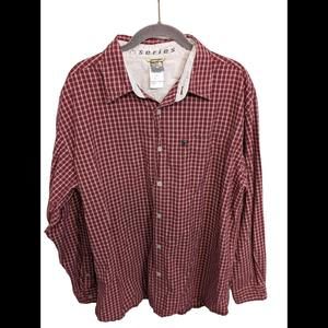 The North Face A5 Series Men's casual button up shirt in size Large  Red Plaid